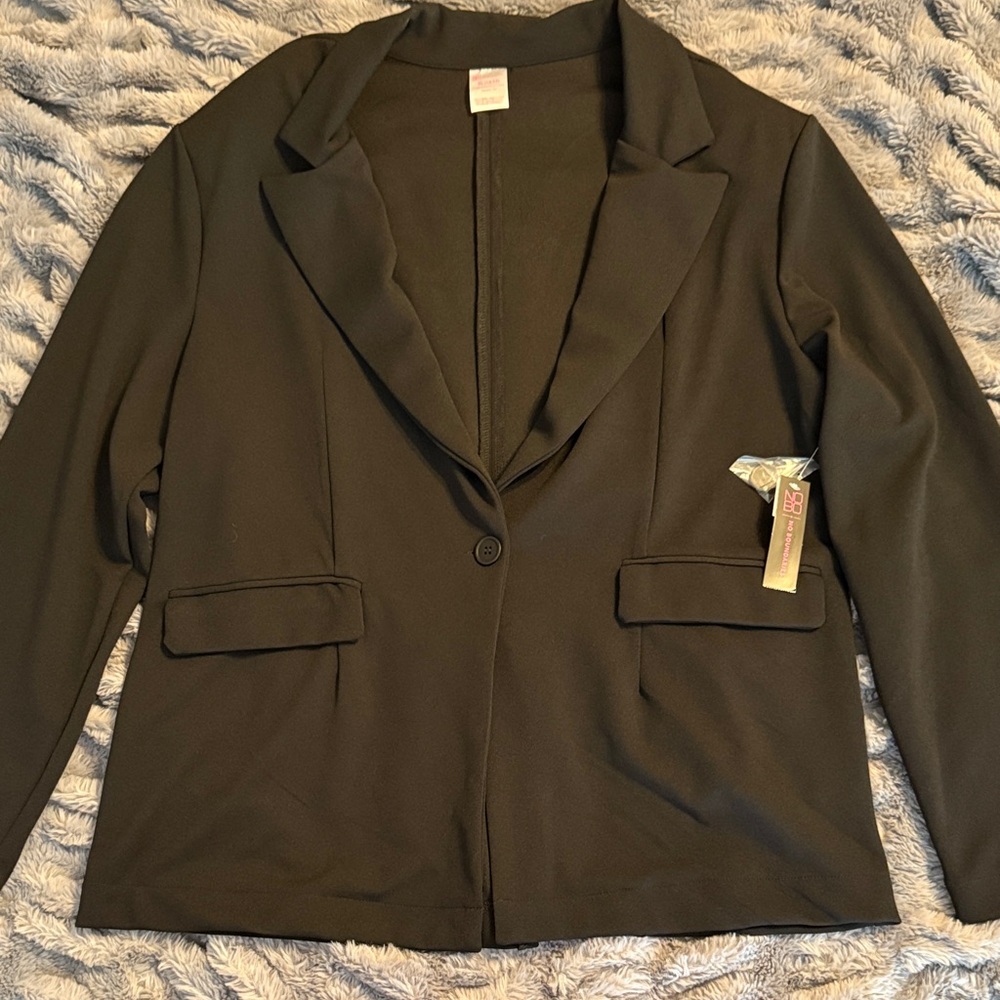 No Boundaries Elegant Black Blazer